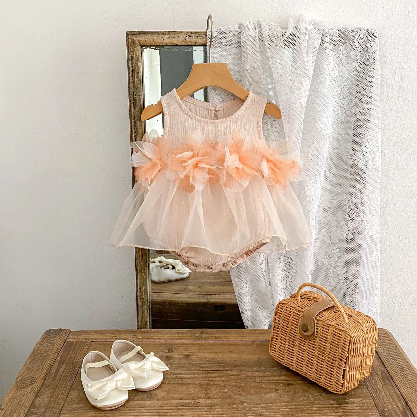 HoneyCherry Summer Clothing for Baby Girls Aged 0-2 Years Old.