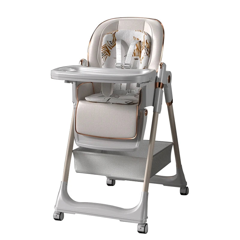 Baby Feeding Table Chair with Wheels