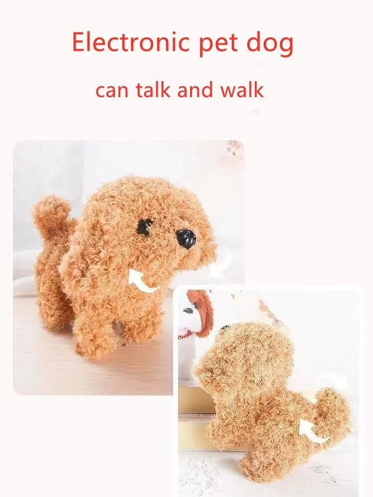 Toy Can Walking And Call Electric Plush Robot