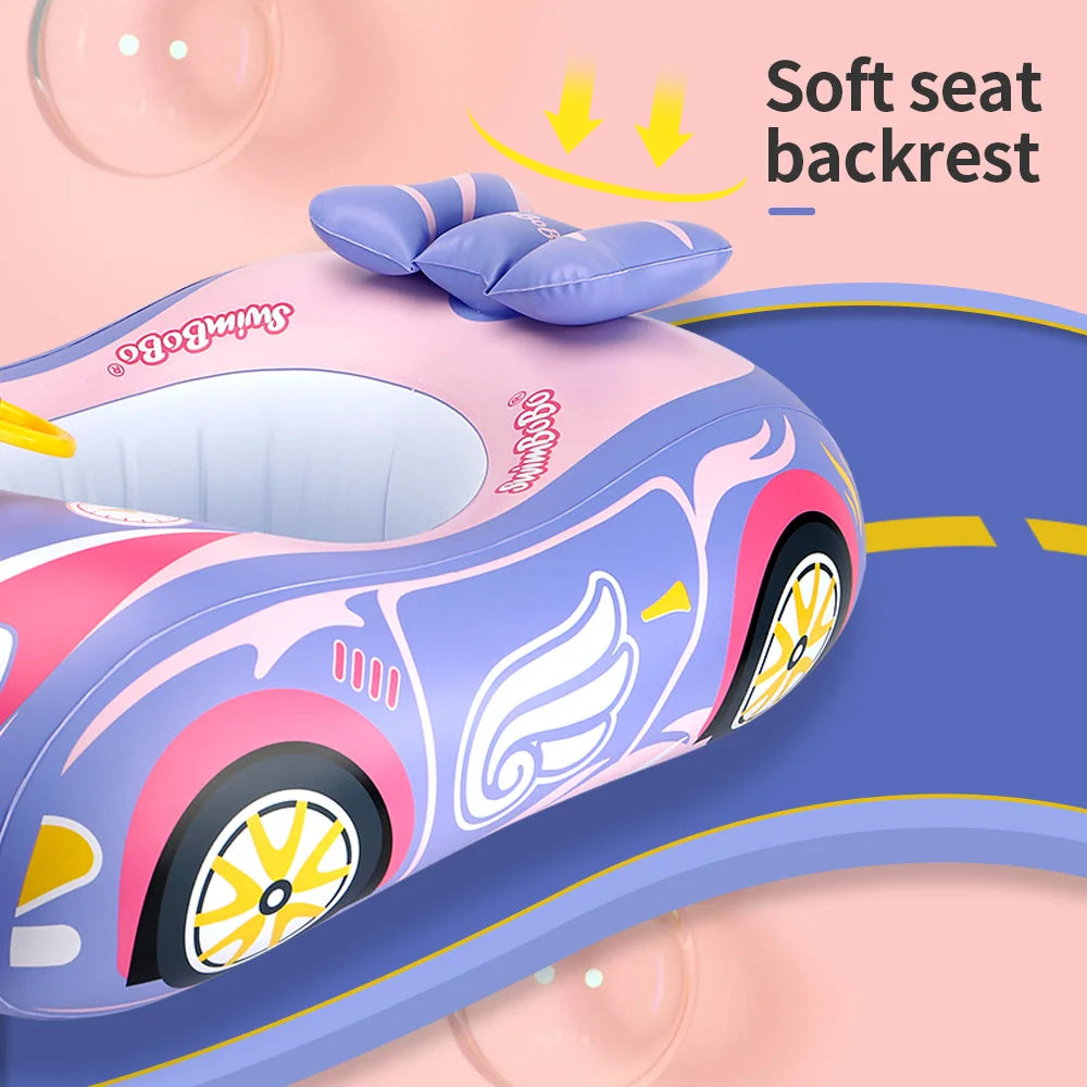 Kids Car Swimming Seat Float Ring Inflatable