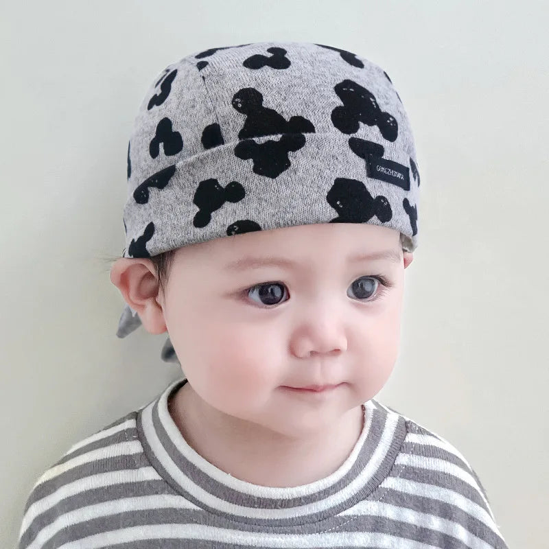 Cute Bear Print Baby Hat Spring