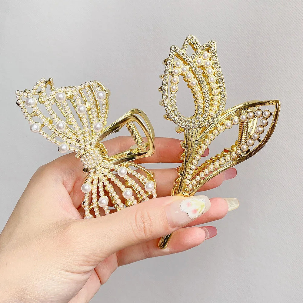 2pcs/set Metal Clip Move Simulation Butterfly