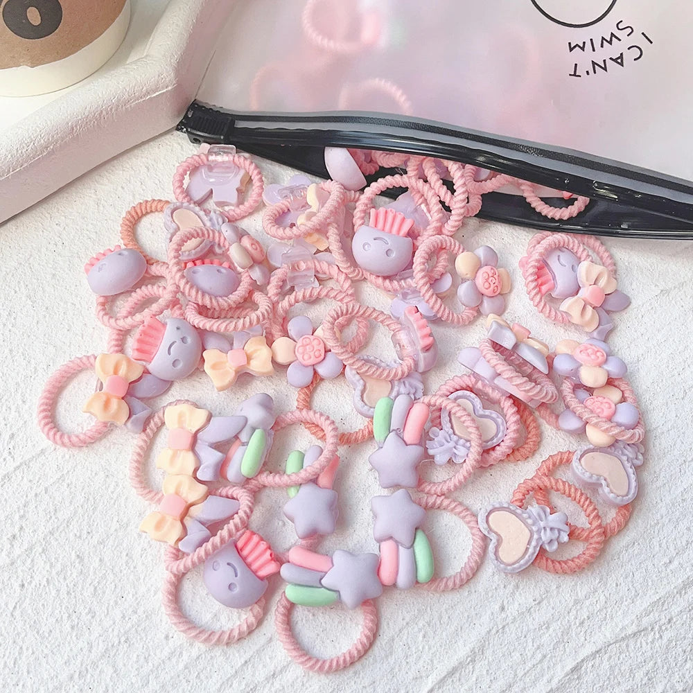 10Pcs Cartoon Hairbands Set for Girl