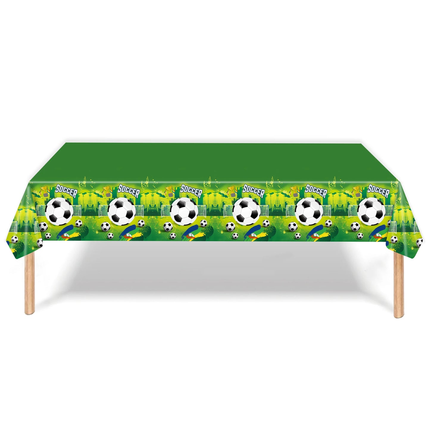 Soccer Football Birthday Decorations Aluminum Film Balloon Tableware Plate Cup Napkins Tablecloth Baby Shower Party Supplies