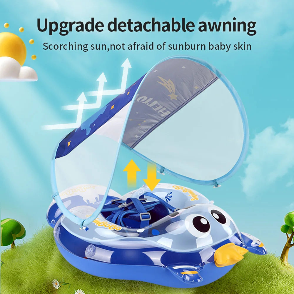 Baby Swimming Float With Canopy Inflatable