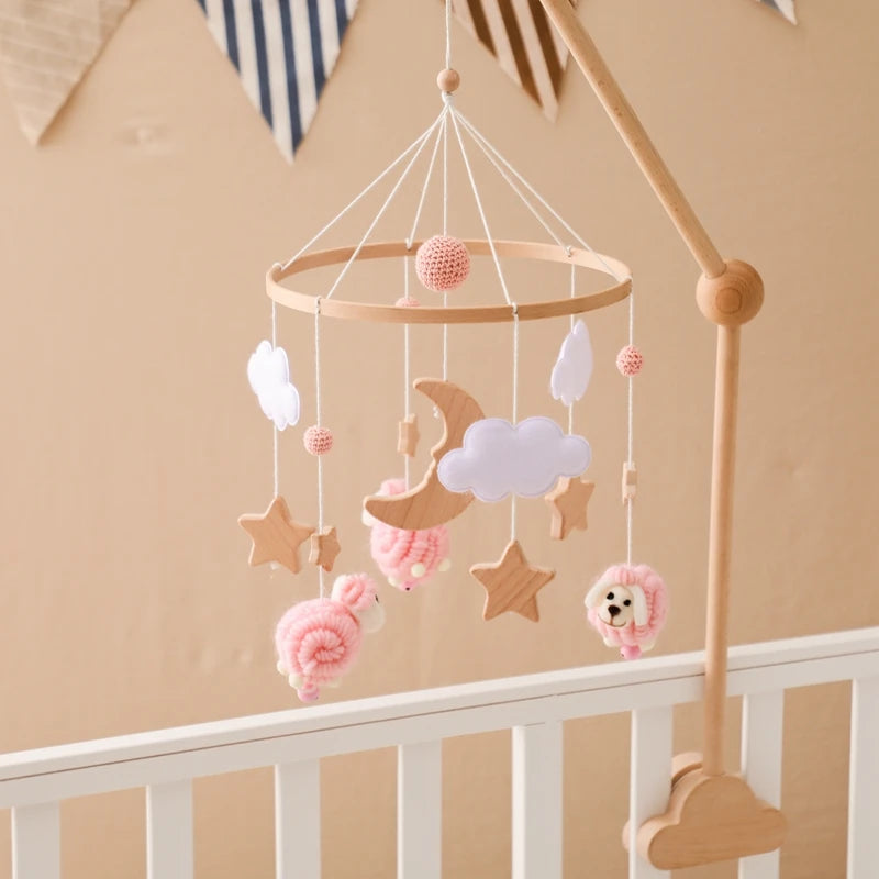 Baby Crib Bed Bell Rattle Toy 0-12 Months