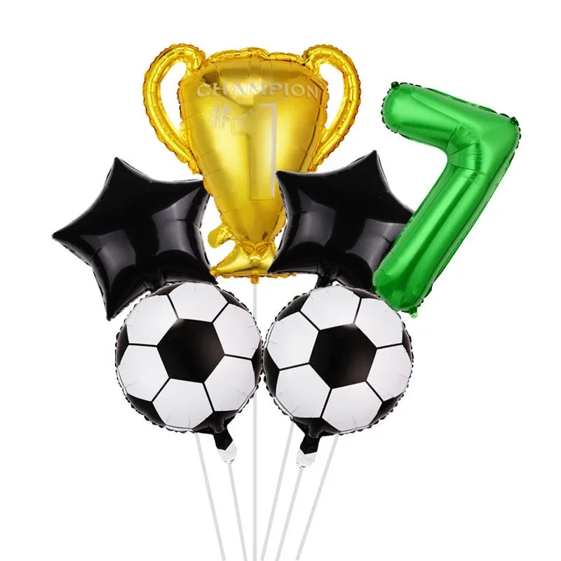 FIFA World Cup Theme Party Football Championship Trophy Digital Aluminum Film Balloon Set