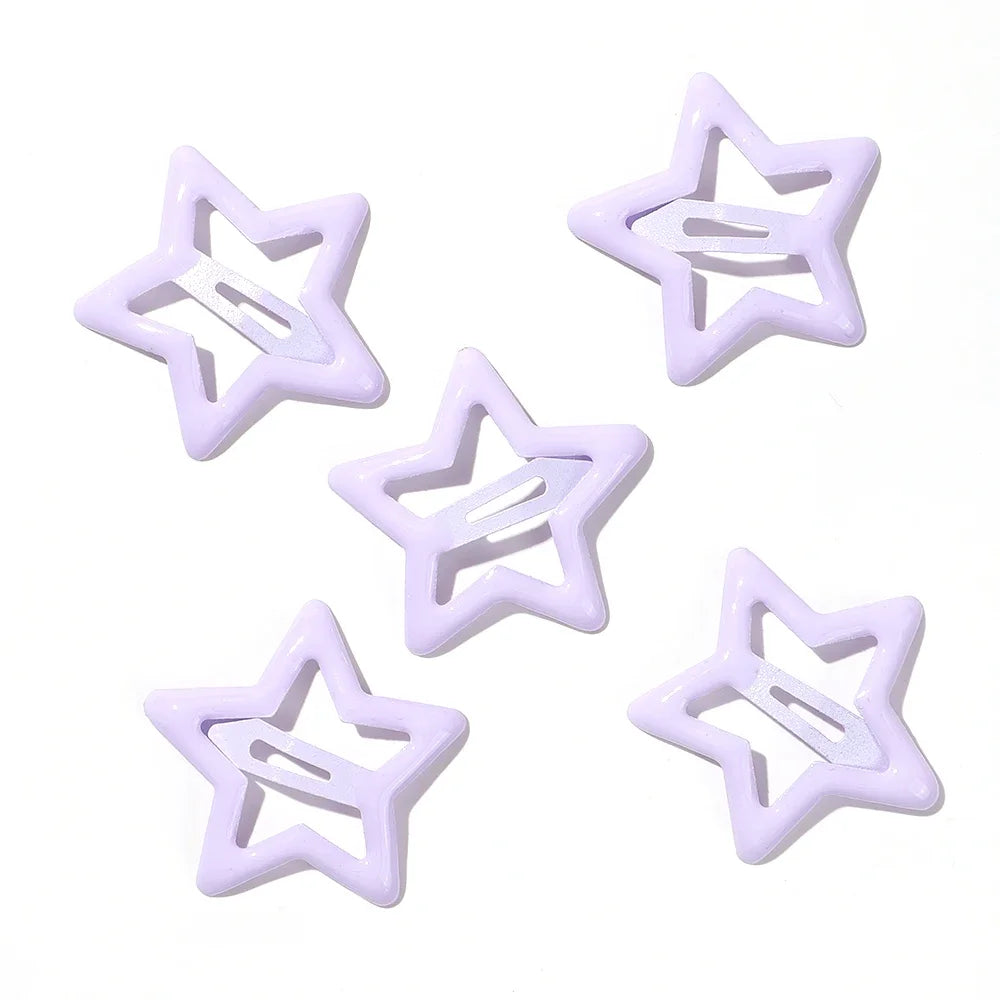 50 Pcs/set  Ornament Hair Clips Girls