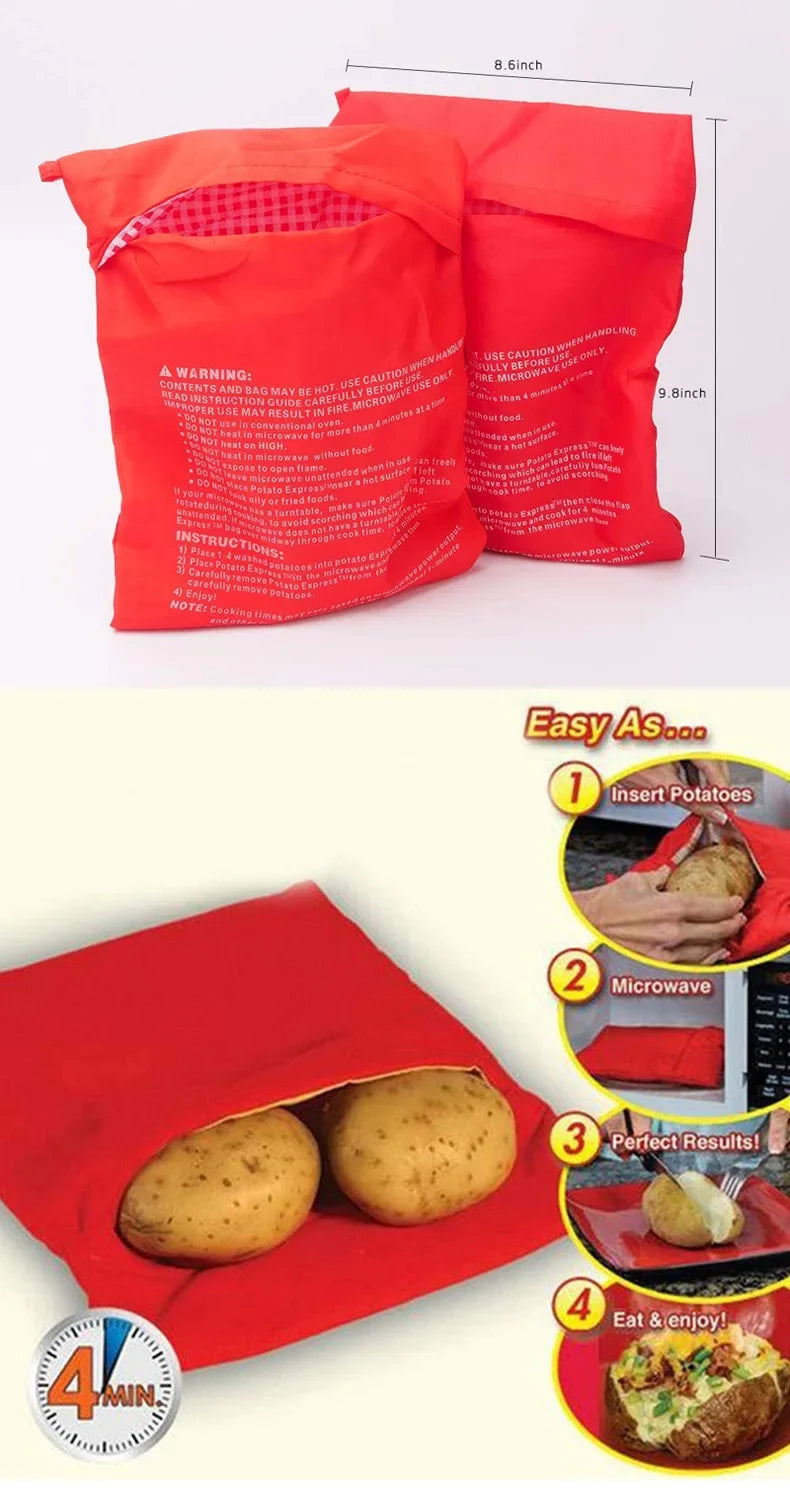 Microwave Potato Bag Reusable Express Microwave