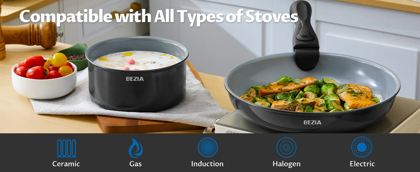 Induction Cookware with Healthy Ceramic Coating