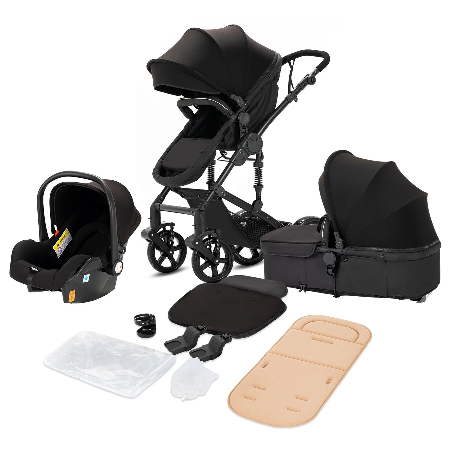 Baby Carriage 3 IN 1 Portable Travel Pram