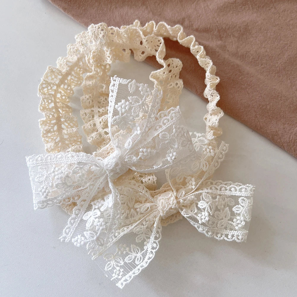 White Lace Baby Headband