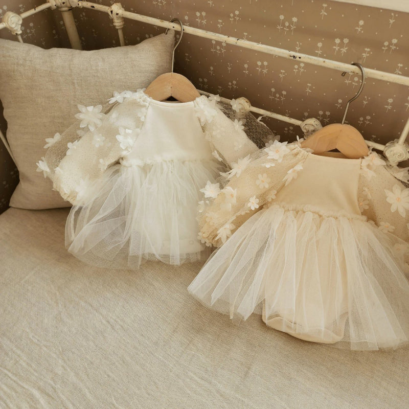 Baby Cotton Tulle Princess Dress