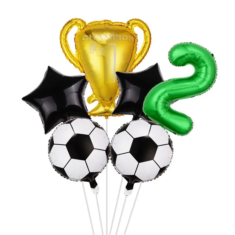 FIFA World Cup Theme Party Football Championship Trophy Digital Aluminum Film Balloon Set