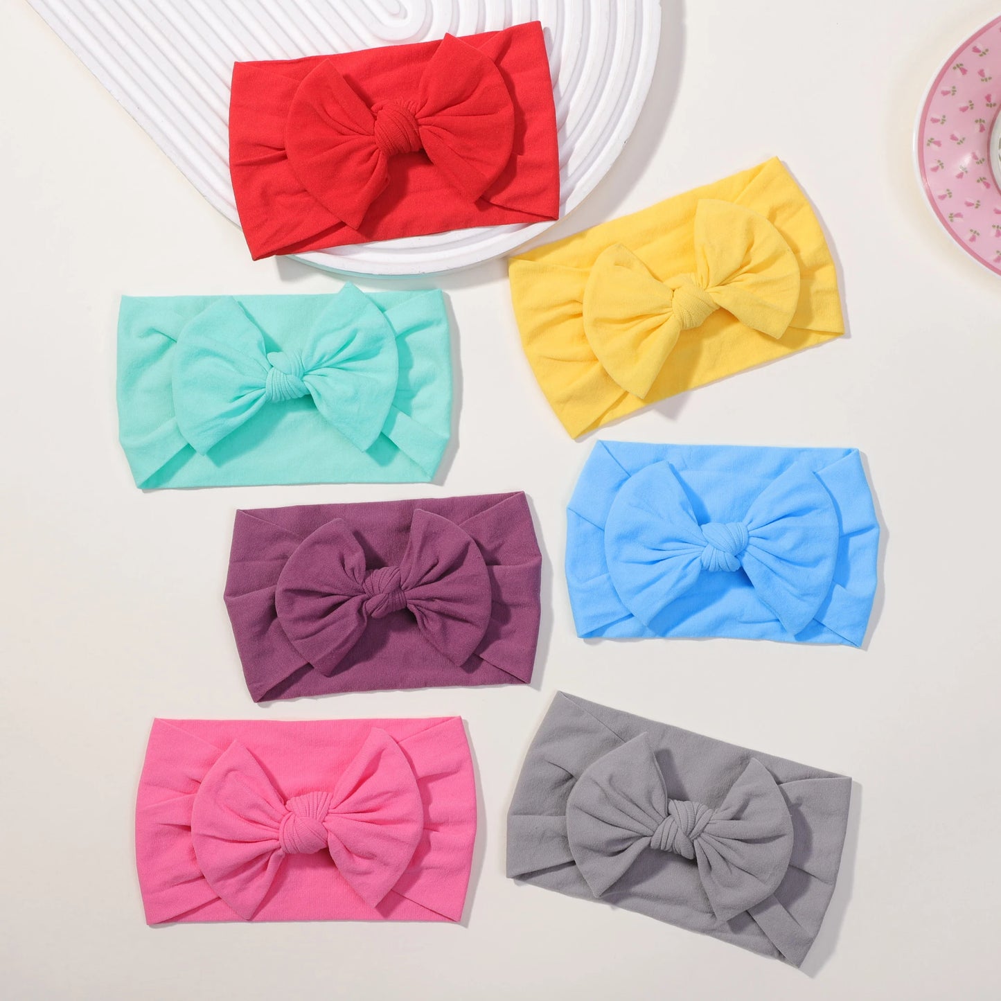 5Pcs Cute Bows Baby Headband