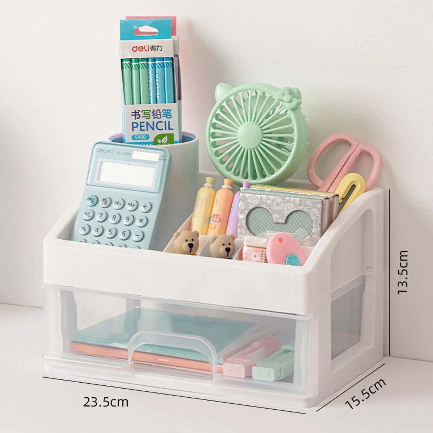 Skincare Desktop Storage Box with 3 Drawers