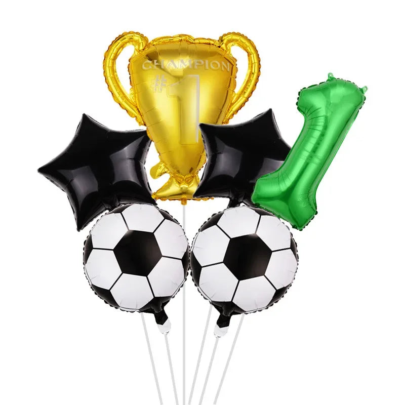 FIFA World Cup Theme Party Football Championship Trophy Digital Aluminum Film Balloon Set