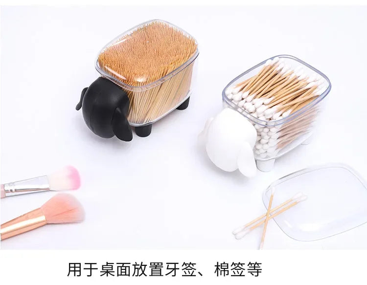 3pcs Transparent Little Sheep Acrylic Makeup Organizer