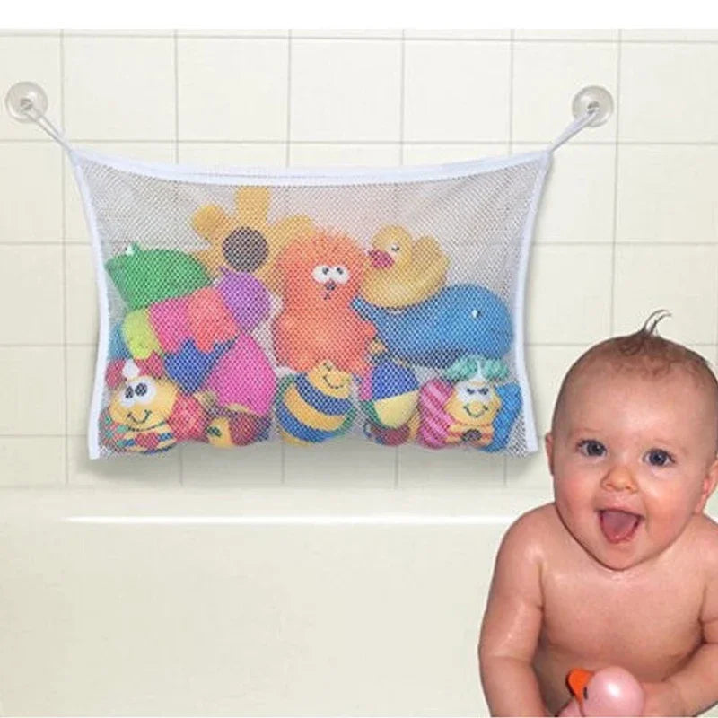 Baby Shower Bath Toys Storage Mesh with Strong Suction Cups