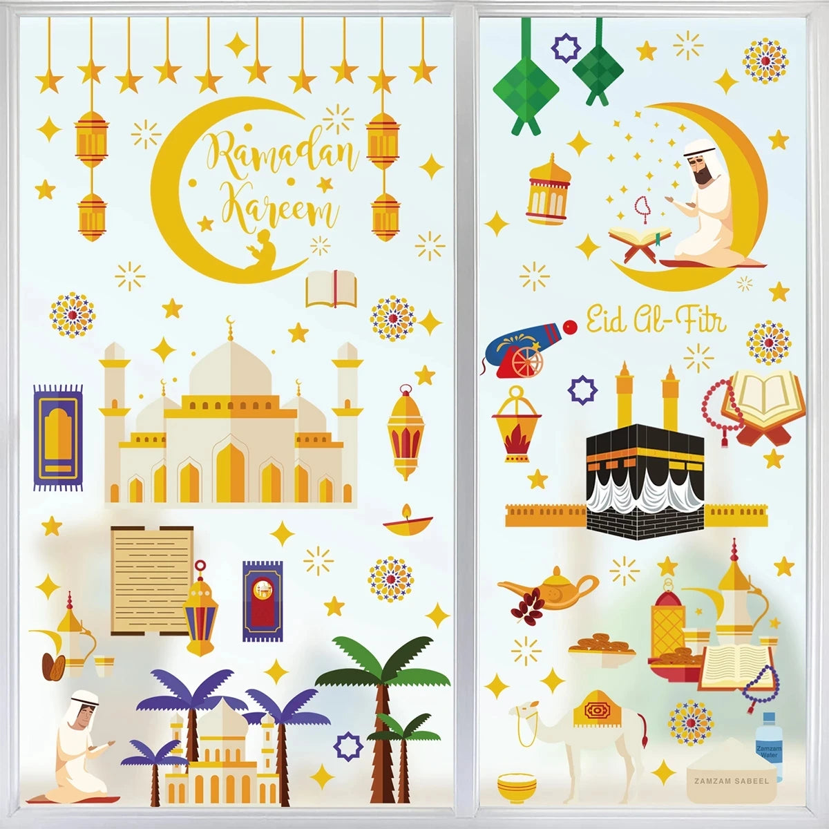 Window Stickers Ramadan Decoration