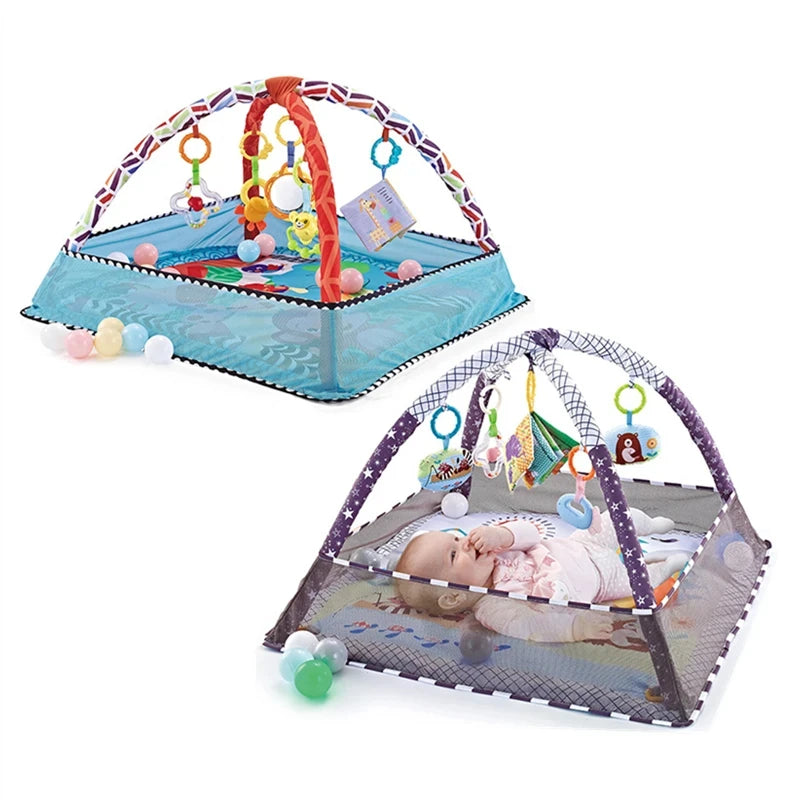 Baby Fitness Frame Early Education Crawling Game Blanket