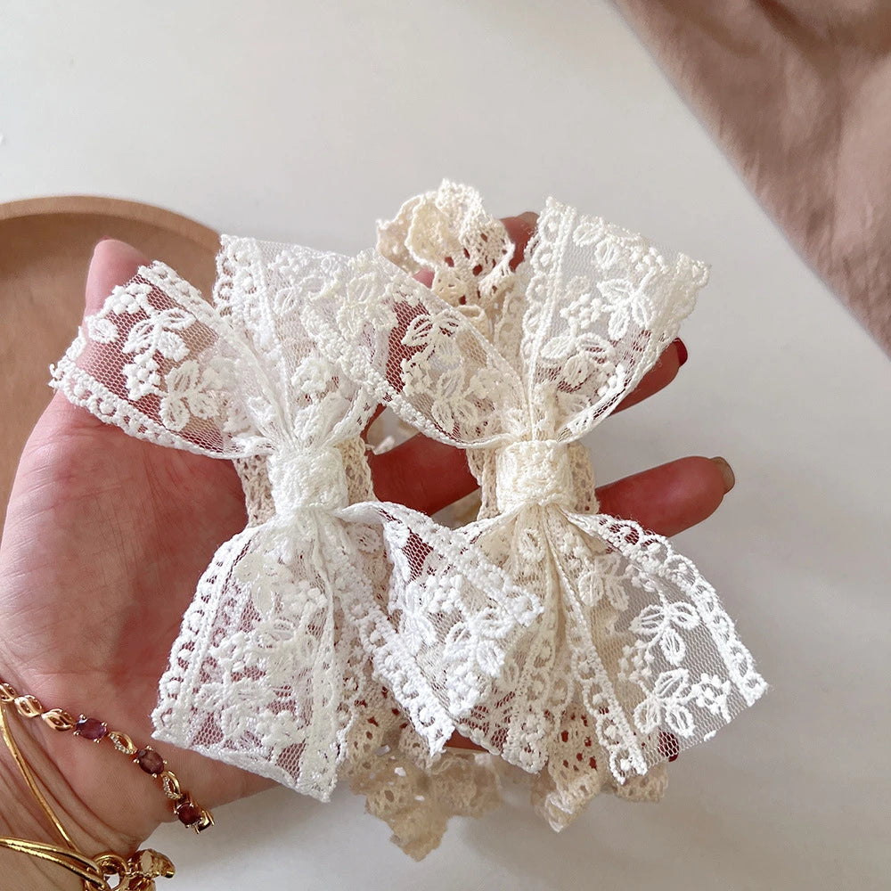 White Lace Baby Headband