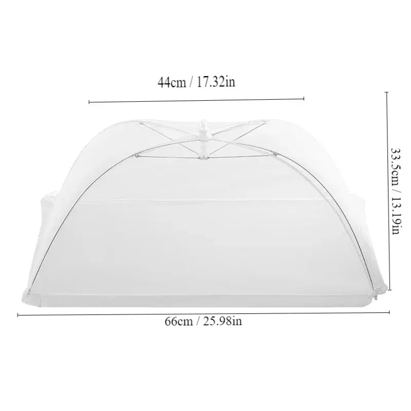 1pc White Square Folding Food Cover