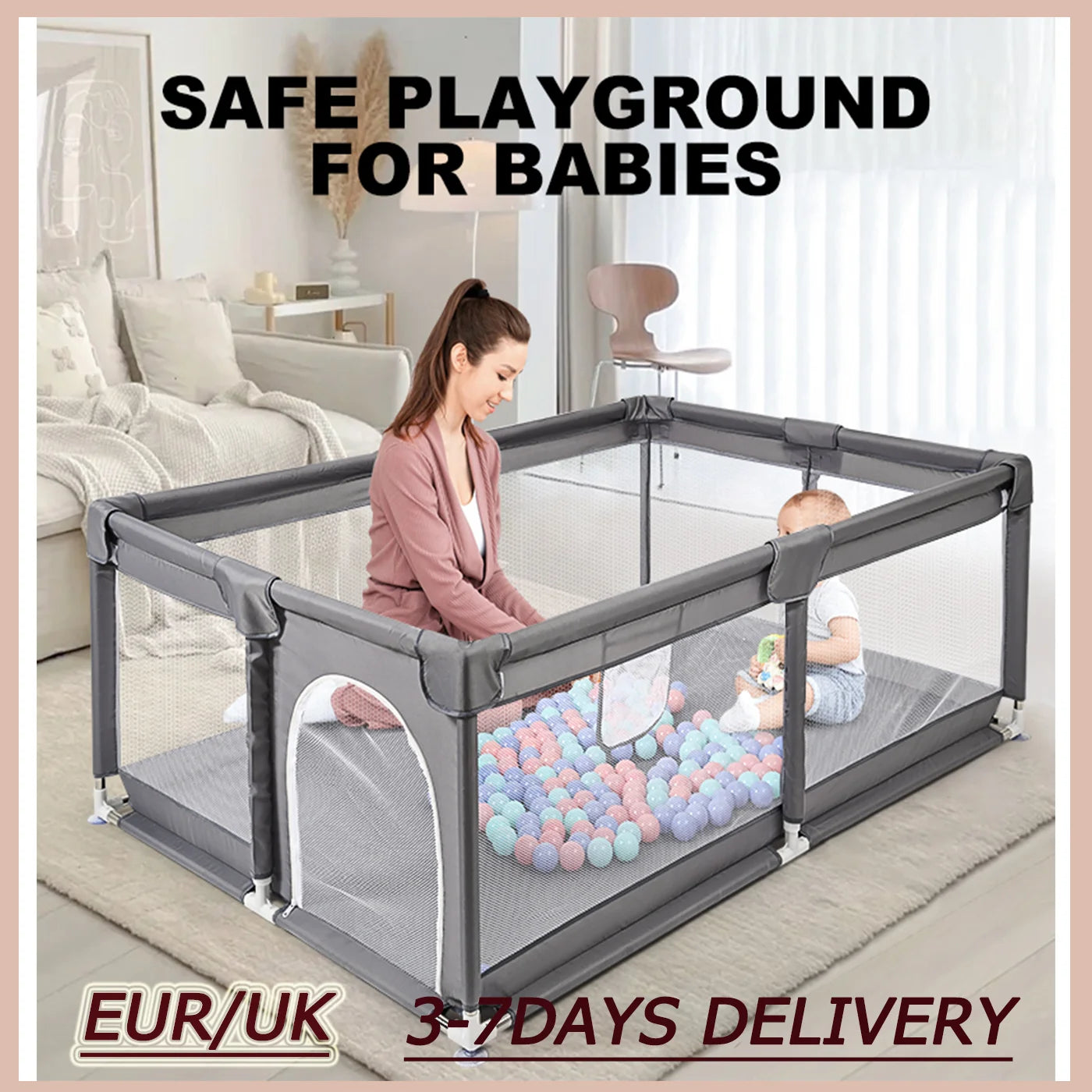 Baby Park Guardrail Fence Playground Safety