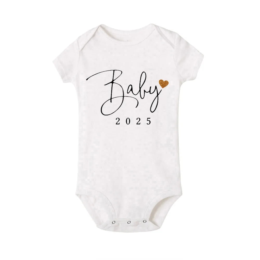 Baby Coming Soon 2025 Announcement Newborn Bodysuit