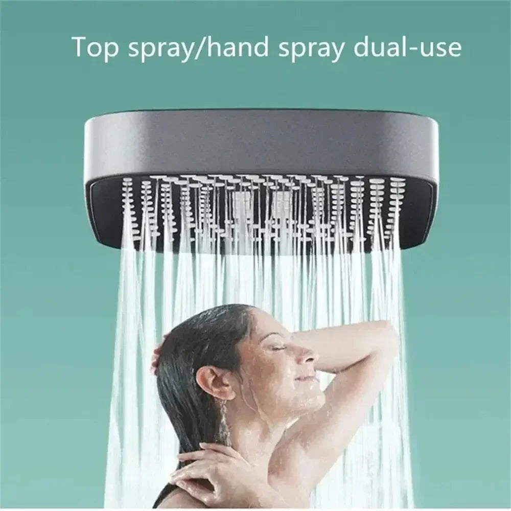 Adjustable Shower Head 3 Mode Rainfall Shower Large Flow