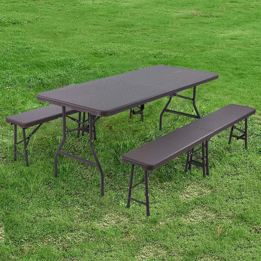 Camping Table Foldable 1 and 2 Benches