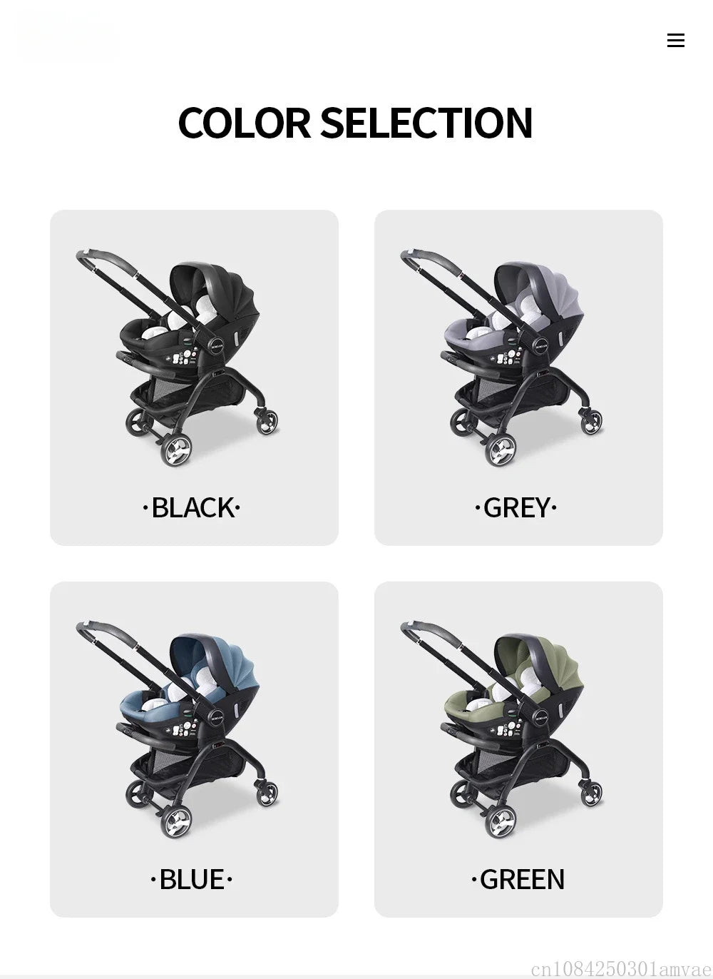 4 in 1Newborn Baby Stroller Multi-function Car Sea