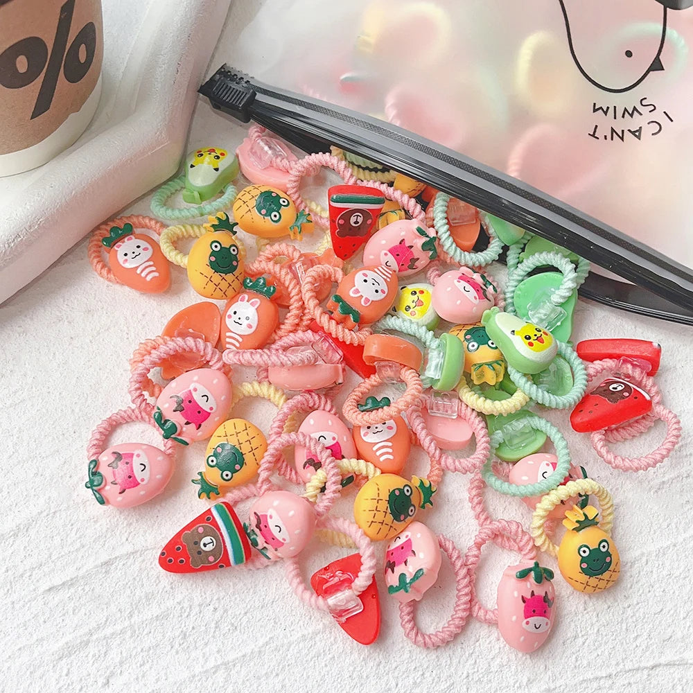 10Pcs Cartoon Hairbands Set for Girl