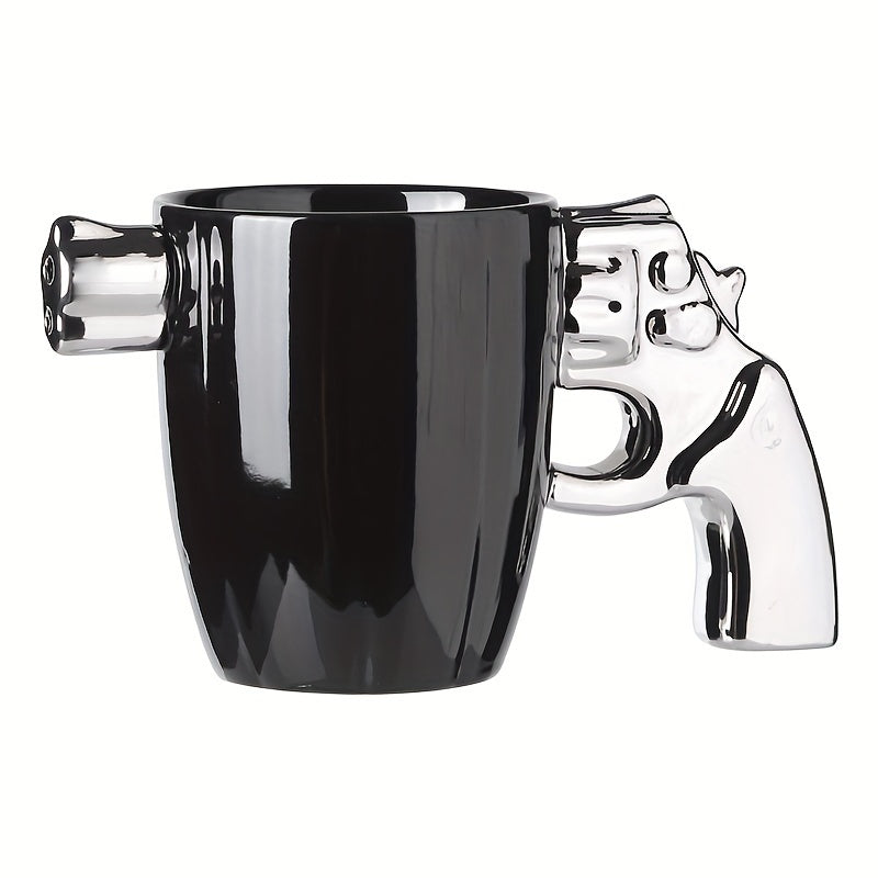 1pc Novelty Revolver Design Ceramic Mug