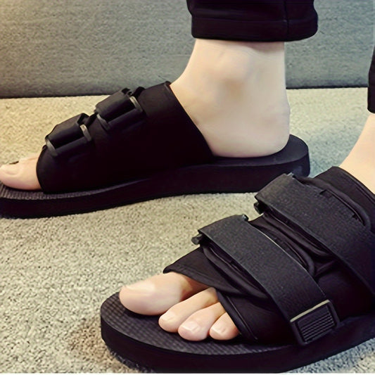 Men's Solid Colour Open Toe Breathable Sandals