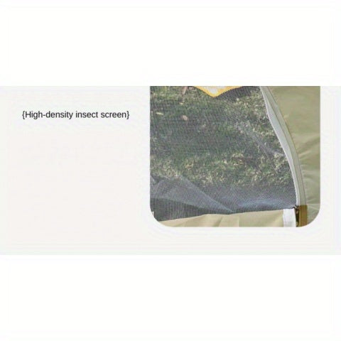 3-4 Person Outdoor Beach Tent - Easy Setup, Foldable, Sunshade with Zipper Closure