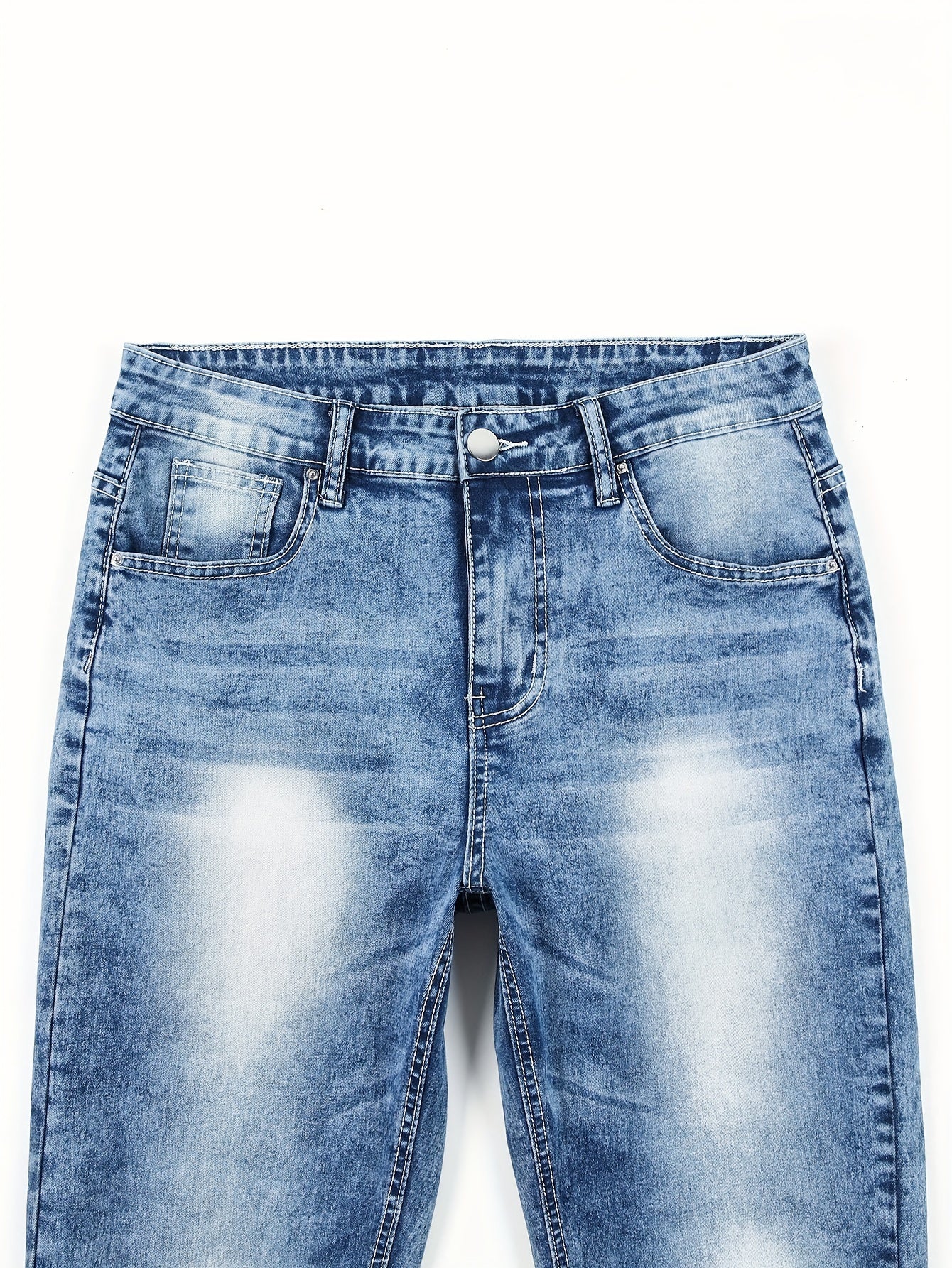 Men's Stretch Denim Jeans, Slim Fit Straight-Leg