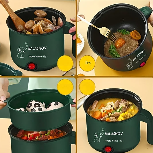 BALASHOV Electric Hot Pot, 1-3 Person Portable Mini Fondue Cooker