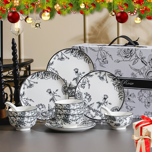 Set Ceramică Elegant Floral