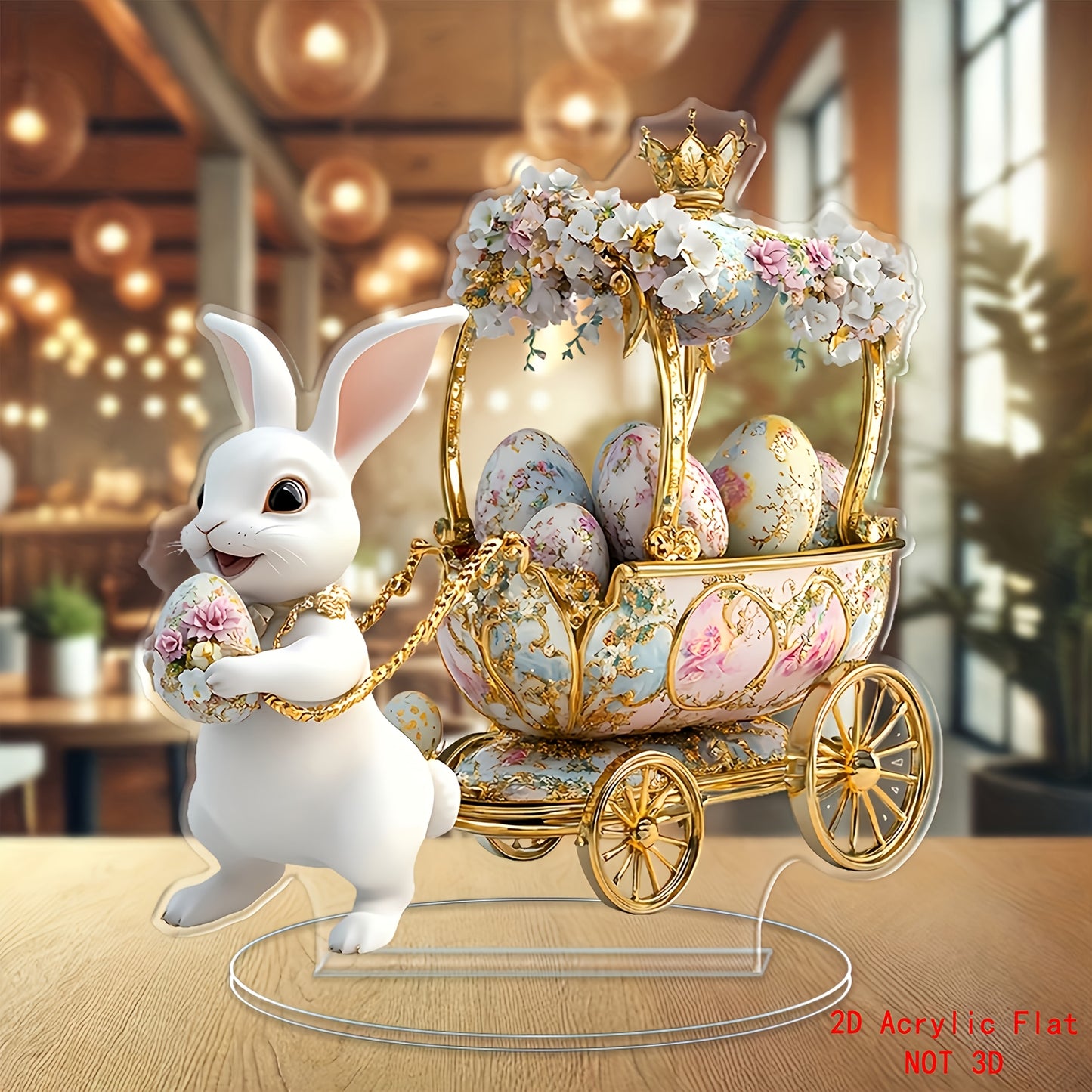[2D Flat] Easter, Suitable for Home, Cafe And Office Desktop Decoration, Perfect As a Holiday Gift Or Birthday Gift.