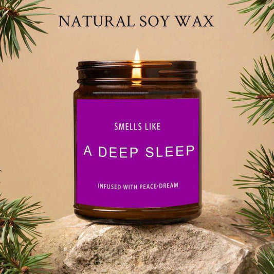 Lavender Scented Candle for Deep Sleep