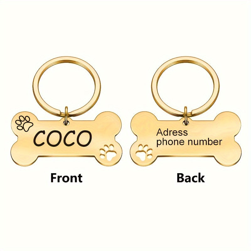 Customized Pet Tag [golden/Silvery]-C3