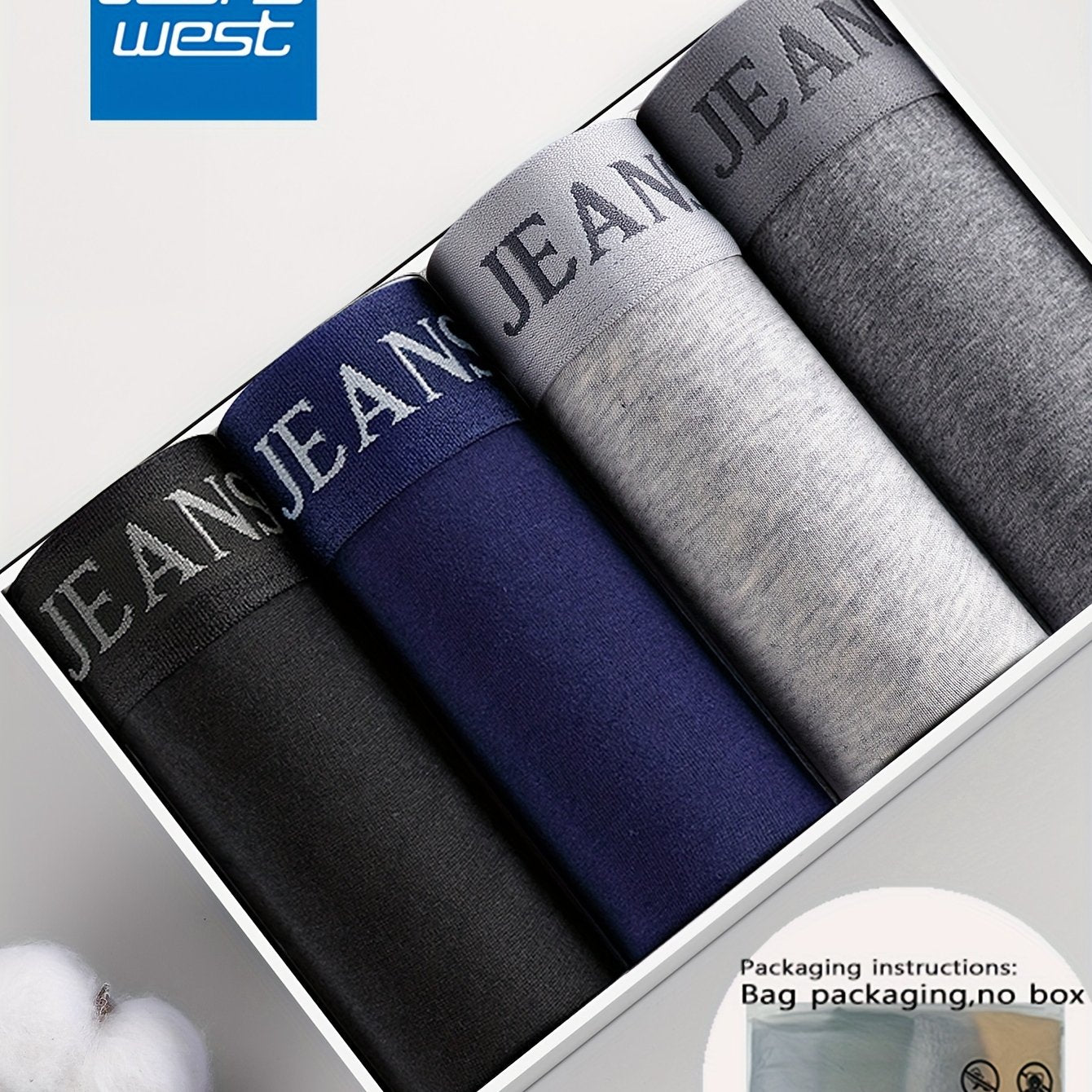 4-Pack Men'S Cotton Boxer Briefs