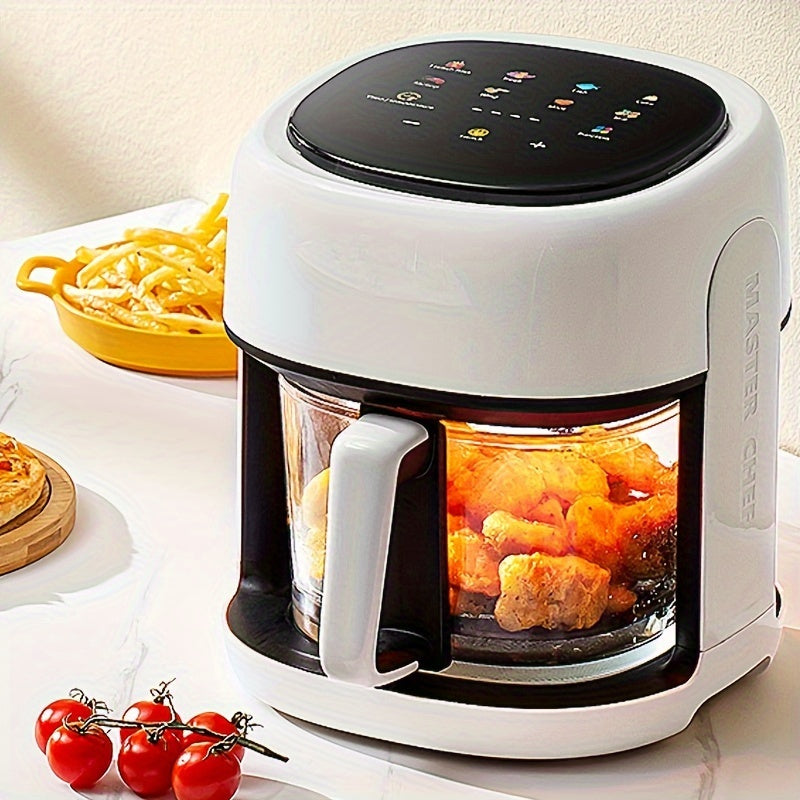 Air Fryer, Intelligent Compact Air Fryer, Glass 360 ° Observation Window