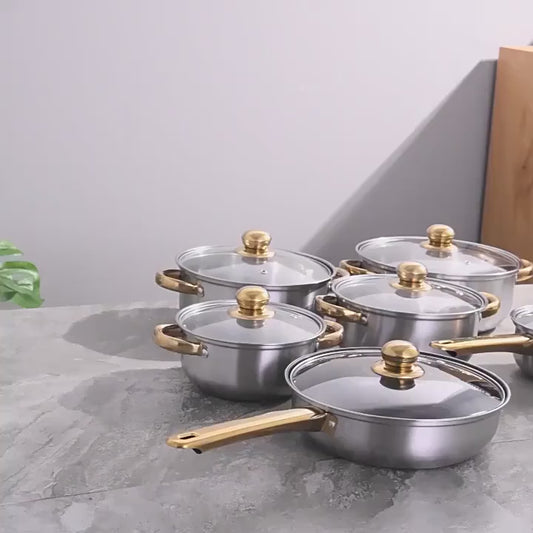 Set Oale din Oțel Inoxidabil Non-stick 10 piese