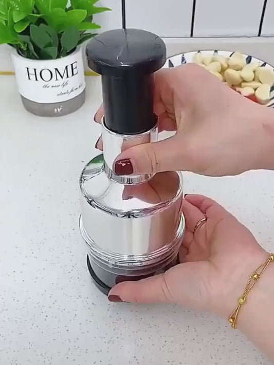 Mini Zdrobitor Manual de Usturoi și Tocător de Legume